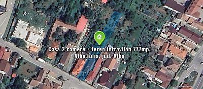 Casa 2 camere + teren intravilan 777mp, Alba Iulia, jud. Alba